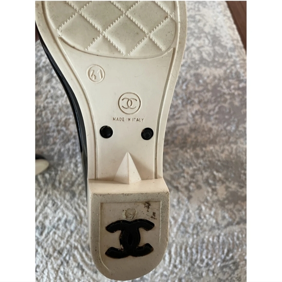 Authentic Chanel Rain Boots - Picture 3 of 3